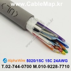 AlphaWire 5020/15C, Slate 15C 24AWG 알파와이어 30미터