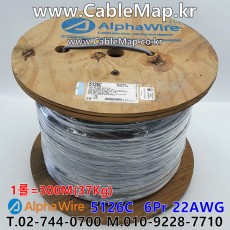 AlphaWire 5126C, Slate 6Pr 22AWG 알파와이어 150미터