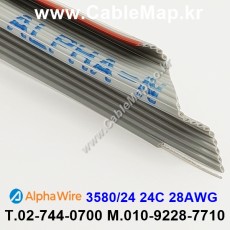 AlphaWire 3580/24C Slate 24C 28AWG 알파와이어 30미터