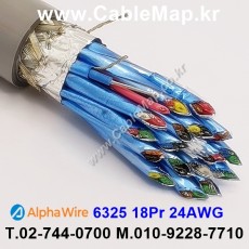 AlphaWire 6325, Slate 18Pr 24AWG 알파와이어 150미터