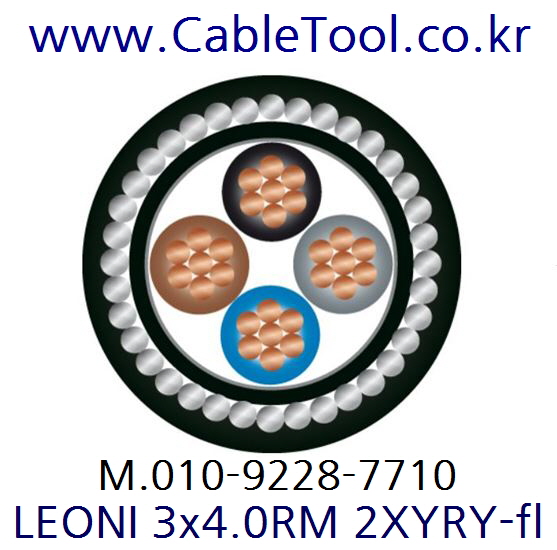 LEONI 3x4.0RM 2XYRY-fl, 3C x 4.0SQ(㎟), IEC 60502-1 500미터